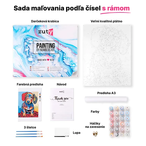 Maľovanie podľa čísel - ŠTYRI OPICE S BANÁNMI Rámovanie: bez rámu a bez vypnutia plátna, Rozmer: