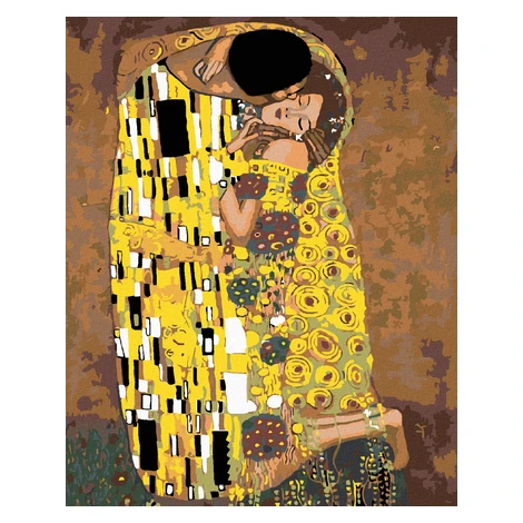 Diamantové maľovanie - BOZK (Gustav Klimt) Rámovanie: vypnuté plátno na rám, Rozmer: 40x50 cm
