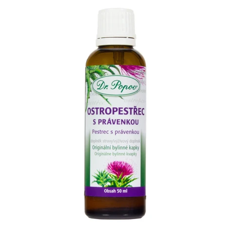 DR.POPOV Pestrec s právenkou bylinné kvapky 50 ml
