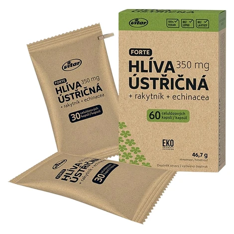 VITAR EKO Hliva ustricová + rakytník + echinacea 60 kapsúl Vitar Veteriane