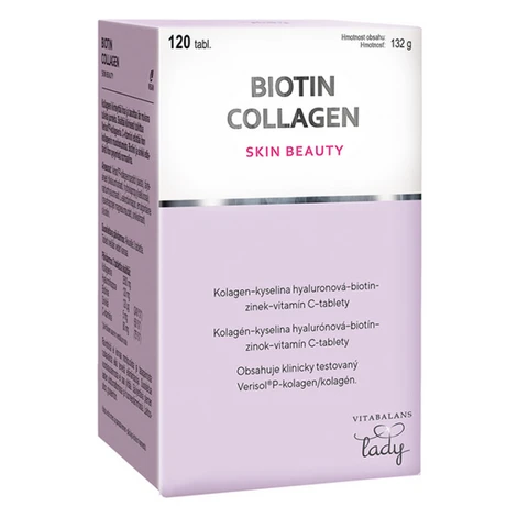 VITABALANS LADY Biotín collagen skin beauty 120 tabliet