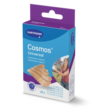 COSMOS Water-resistant vodeodolná náplasť 5 veľkostí 20 kusov