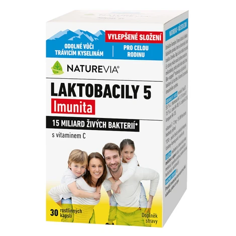 NATUREVIA Laktobacily 5 Imunita 30 kapsúl