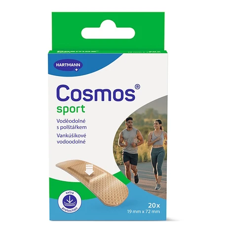 COSMOS Sport vodeodolná náplasť 19 × 72 mm 20 kusov