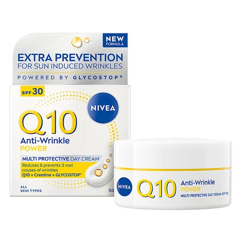 NIVEA Q10 Power Spevňujúci denný krém proti vráskam OF 30 50 ml