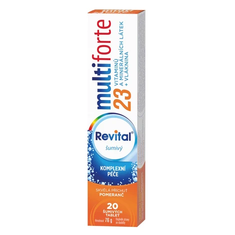 REVITAL Multi Forte Pomaranč šumivé tablety 20 ks