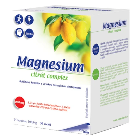 ONAPHARM Magnesium citrát complex 30 sáčkov