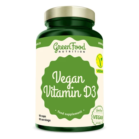 GREENFOOD NUTRITION Vegan vitamín D3 90 kapsúl