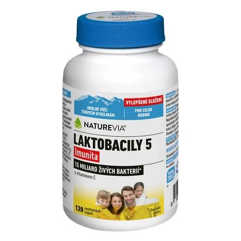 NATUREVIA Laktobacily 5 Imunita 120 kapsúl