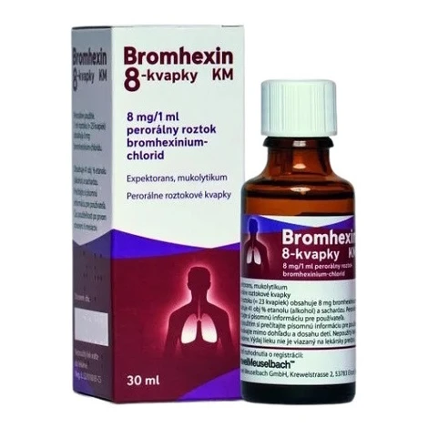 BROMHEXIN 8 kvapky KM 30 ml