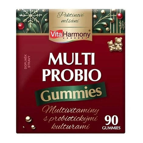 VITAHARMONY MultiProbio vianočné balenie 90 gummies