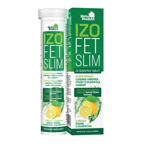 NATURPRODUKT Izofet Slim šumivé tablety 20 tabliet
