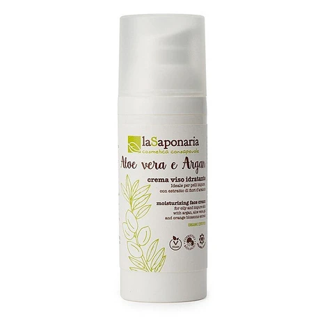 LA SAPONARIA Hydratačný krém pre zmiešanú a mastnú pleť BIO 50 ml