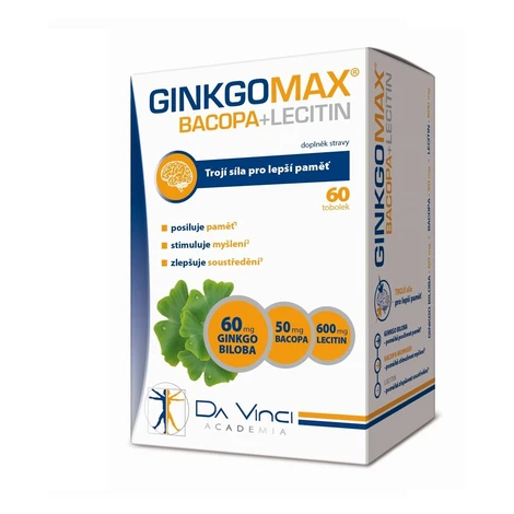 DA VINCI ACADEMIA GinkgoMAX+Bacopa+Lecitín 60 kapsúl