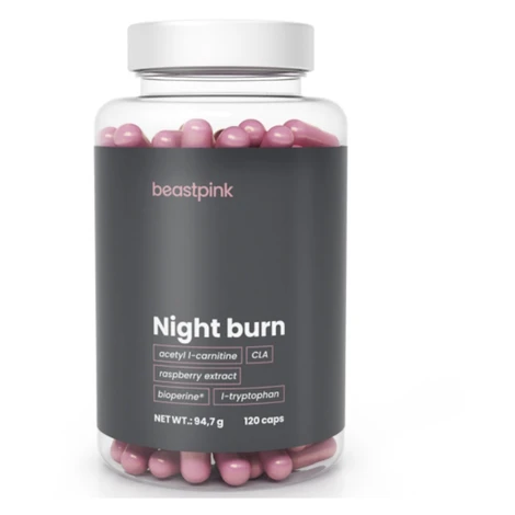 GYMBEAM BeastPink Night burn spaľovač tukov 120 kapsúl