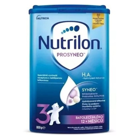 NUTRILON Prosyneo 3 H.A. pokračovacie dojčenské mlieko 12m+ 800 g