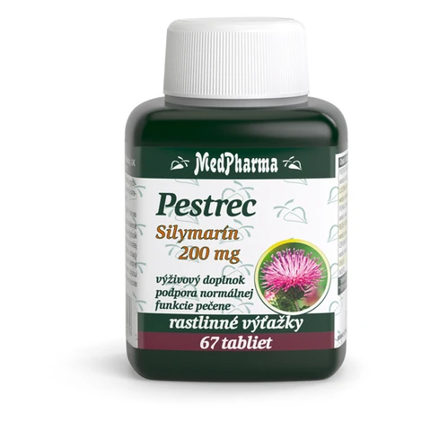 MEDPHARMA Pestrec silymarin 200 mg 67 tabliet