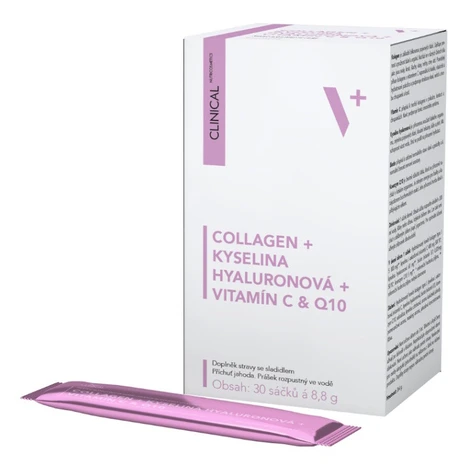 CLINICAL Collagen + kyselina hyalurónová + vitamín C & Q10 30 sáčkov