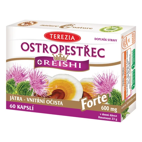 TEREZIA Pestrec + reishi forte 60 kapsúl