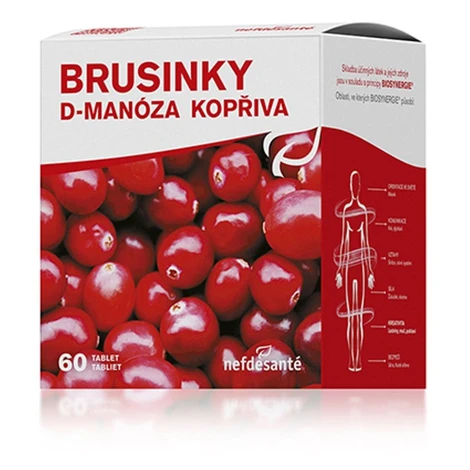 NEFDESANTÉ Brusnice d-manóza žihľava 60 tabliet