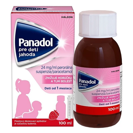 PANADOL Pre deti jahoda 24 mg/ml perorálna suspenzia 100 ml