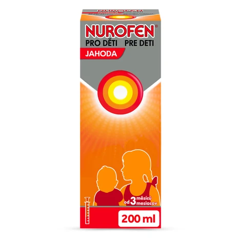 NUROFEN pre deti Jahoda perorálna suspenzia 200 ml