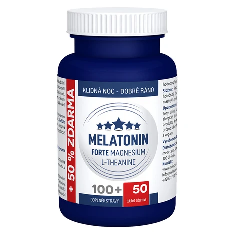 CLINICAL Melatonín Forte Magnesium L-Theanine 100+50 tabliet