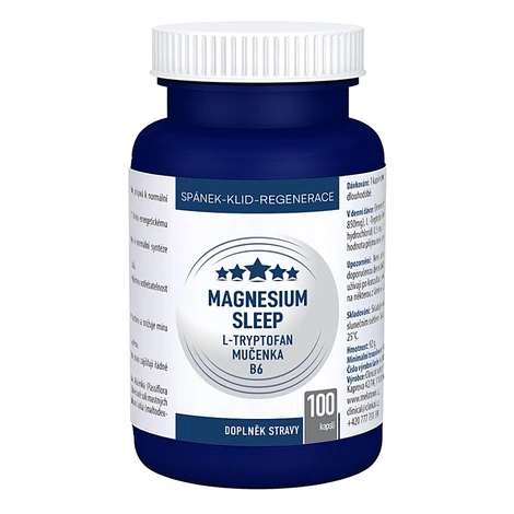CLINICAL Magnesium sleep l-tryptofán + mučenka + vitamín B6 100 kapsúl