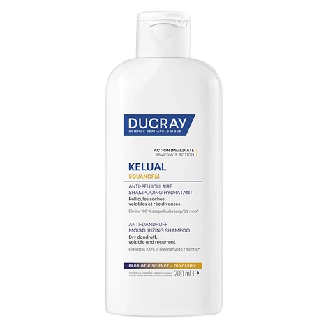 DUCRAY Kelual Squanorm Šampón hydratačný suché lupiny 200 ml