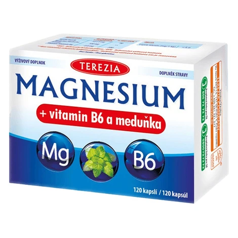 TEREZIA Magnesium + vitamín B6 a medovka 120 kapsúl
