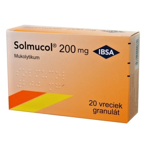 SOLMUCOL 200 mg 20 vreciek