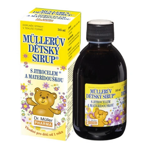 DR.MÜLLER Müllerov detský sirup so skorocelom a materinou dúškou 245 ml