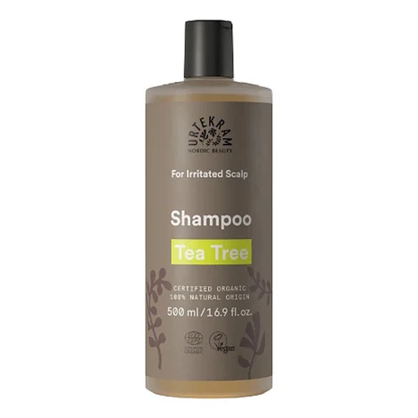 URTEKRAM BIO Šampón s tea tree pre podráždenú vlasovú pokožku 500 ml