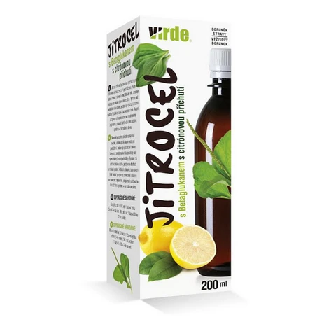VIRDE Skorocel s betaglukánom s citrónovou príchuťou 200 ml