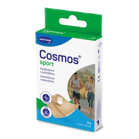 COSMOS Sport vodeodolná náplasť 6 x 10 cm 5 kusov