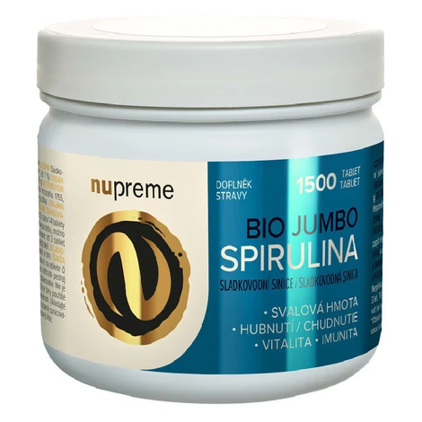 NUPREME Spirulina Jumbo 1500 tabliet BIO