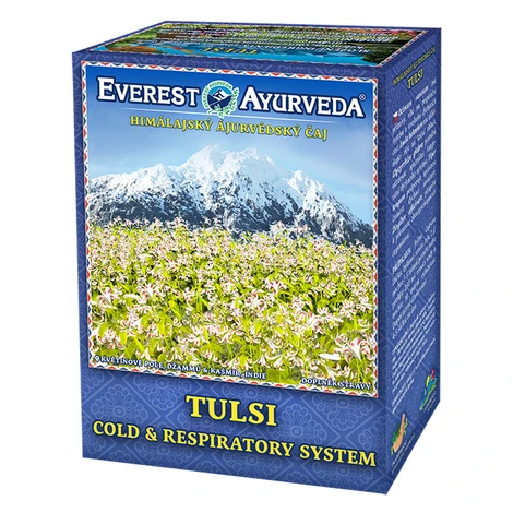 EVEREST AYURVEDA Tulsi krčná oblasť a priedušky sypaný čaj 100 g