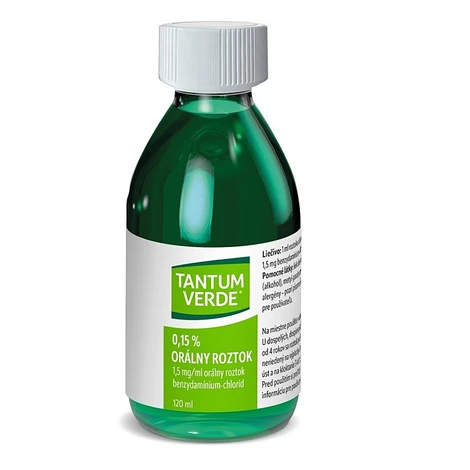 TANTUM VERDE 0,15 % orálny roztok 120 ml
