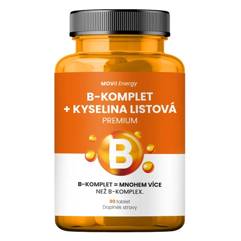 MOVIT ENERGY B-Komplet + kyselina listová premium 90 tabliet