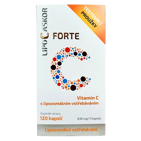 LIPO C ASKOR Forte vitamín C 520 mg 120 kapsúl