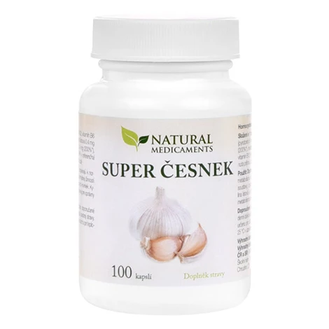NATURAL MEDICAMENTS Super cesnak 100 tabliet