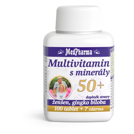 MEDPHARMA Multivitamín s minerálmi 50+ 107 tabliet