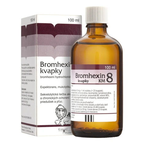BROMHEXIN 8-Kvapky KM 8 mg/ml 100 ml