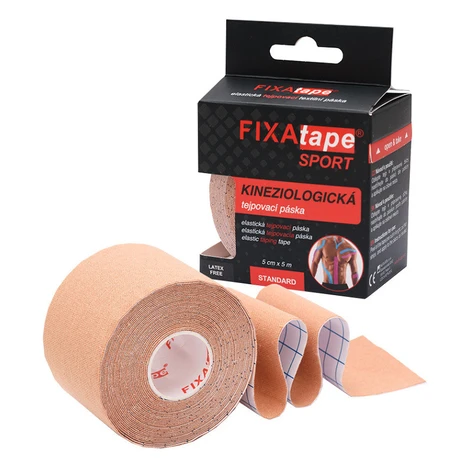 FIXAPLAST Fixatape šport štandard tejpovacia páska 5 cm x 5m telová 1 kus