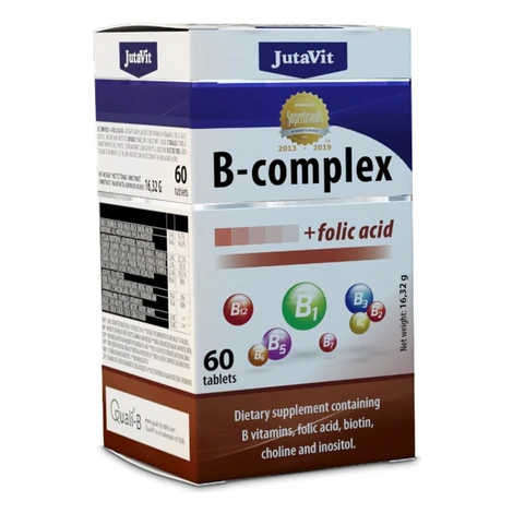 JUTAVIT B komplex + Kyselina listová 60 tabliet