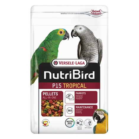 VERSELE LAGA NutriBird P15 Tropical krmivo pre veľké papagáje 1 kg VERSELE-LAGA