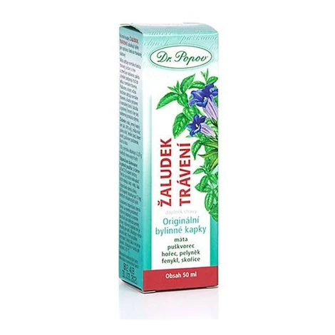 DR.POPOV Kvapky bylinné žalúdok-trávenie 50 ml