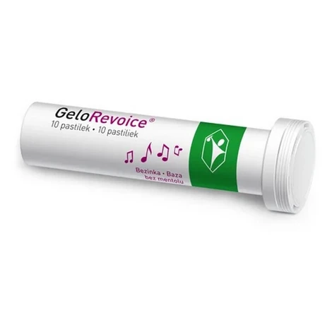 GELOREVOICE Pastilky do krku baza bez mentolu 10 kusov