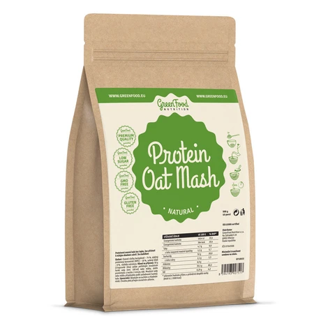 GREENFOOD NUTRITION Proteínová ovsená kaša natural 500 g