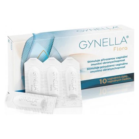 GYNELLA Flora vaginálne čapíky 10 kusov